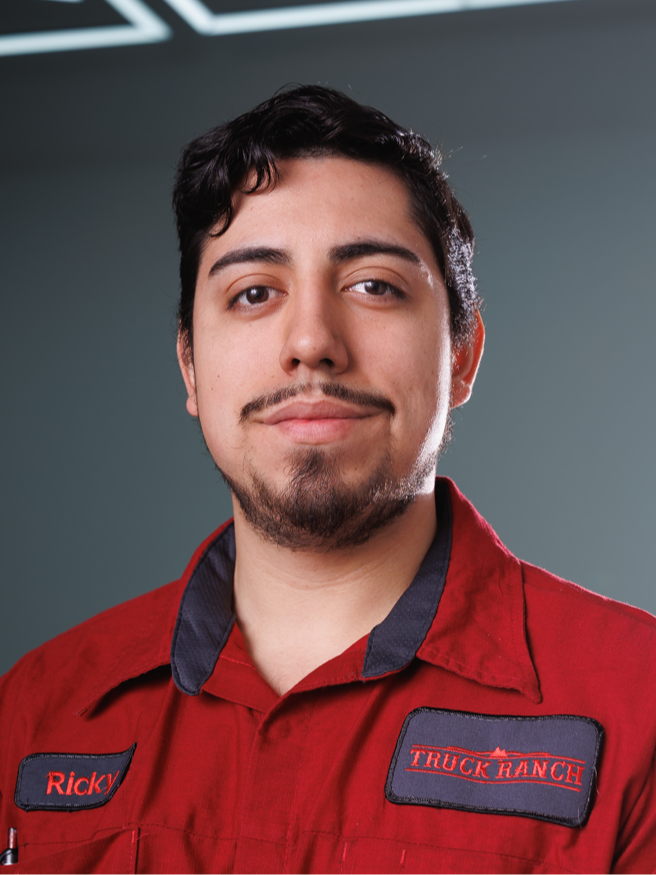 Service Technician Ricky Nuno in Truck Ranch Garage at Truck Ranch